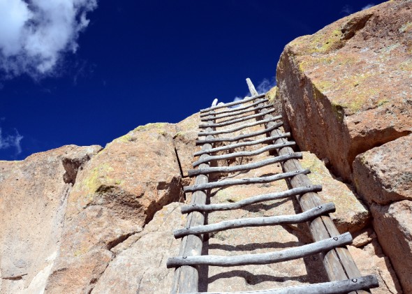 Ladders at Tsankawi