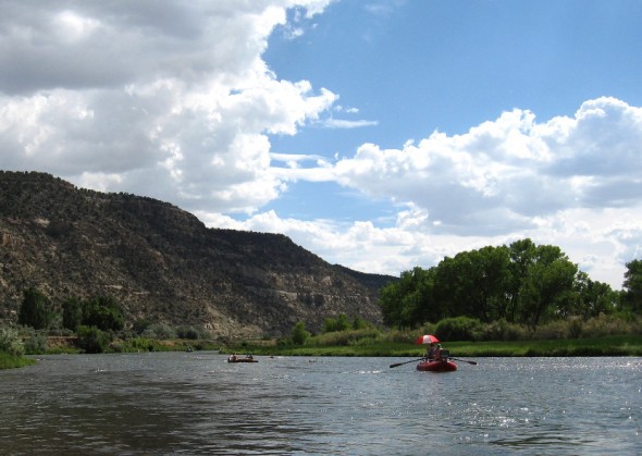 Drift Boats on the San Juan River in NM