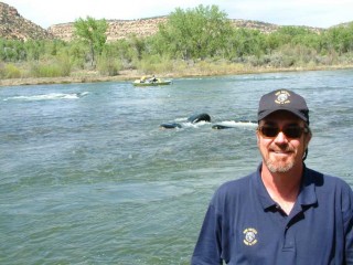 Marc Wethington, Fisheries Biologist for the New Mexico Department of Game and Fish stationed on the San Juan River at Navajo Dam.