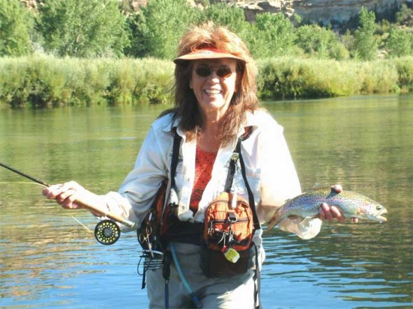 San Juan fishing guide, Peggy Harrell, makes fishing on the river look easy.