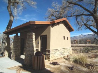 One of Sandia Lakes' heated, well appointed, restrooms.