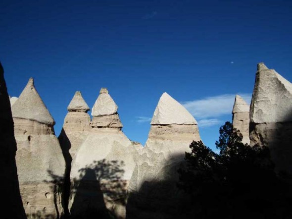 Hoodoos in Canyon Trail at Tent Rocks National Monument in New Mexico.