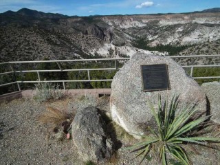 Veterans Memorial Overlook at Tent Rock National Monument in New Mexico.