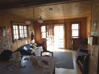 Brewery Creek Guard Station interior.