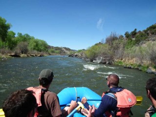 Heading downstream on the Rio Grande.