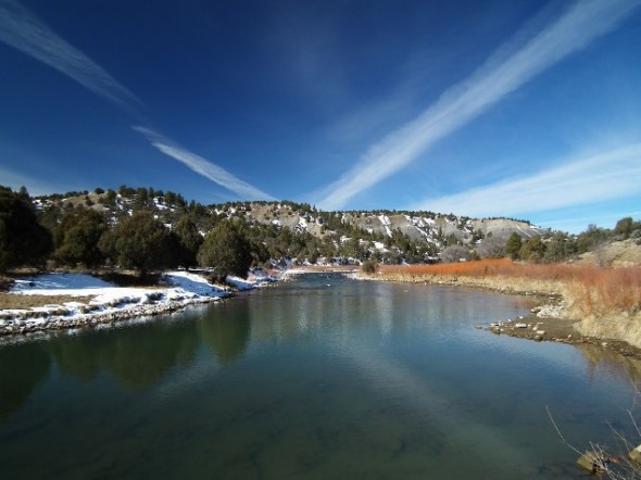 Scenic shot of Rio Chama in northern New Mexico. 