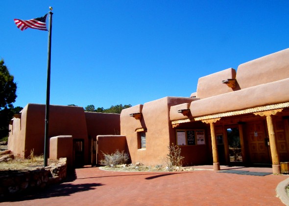 visitors center at the Pecos National Historical Monument. 