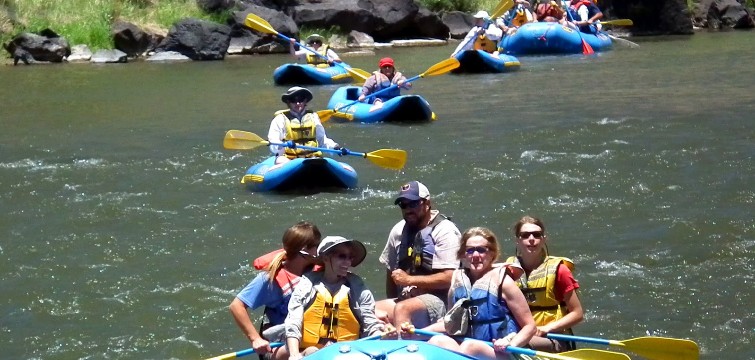 Teachers enjoy a float down the Rio Grande in northern New Mexico courtesy of Far Flung Adventures