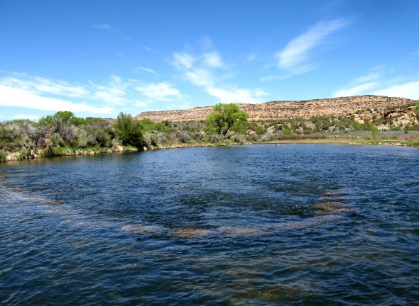 rock structure in san juan river