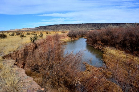 The Dry Cimarron River in northeastern New Mexico. 